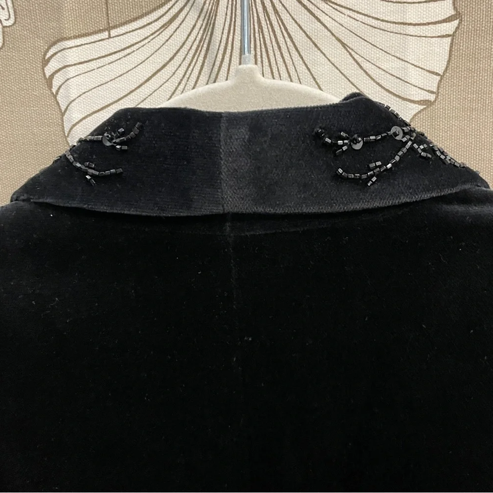 Laura Ashley Velvet Beaded Evening Jacket